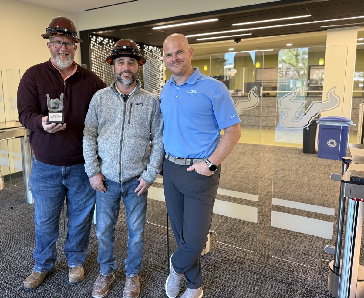 The Friedrich Watkins team on a finished Tampa build