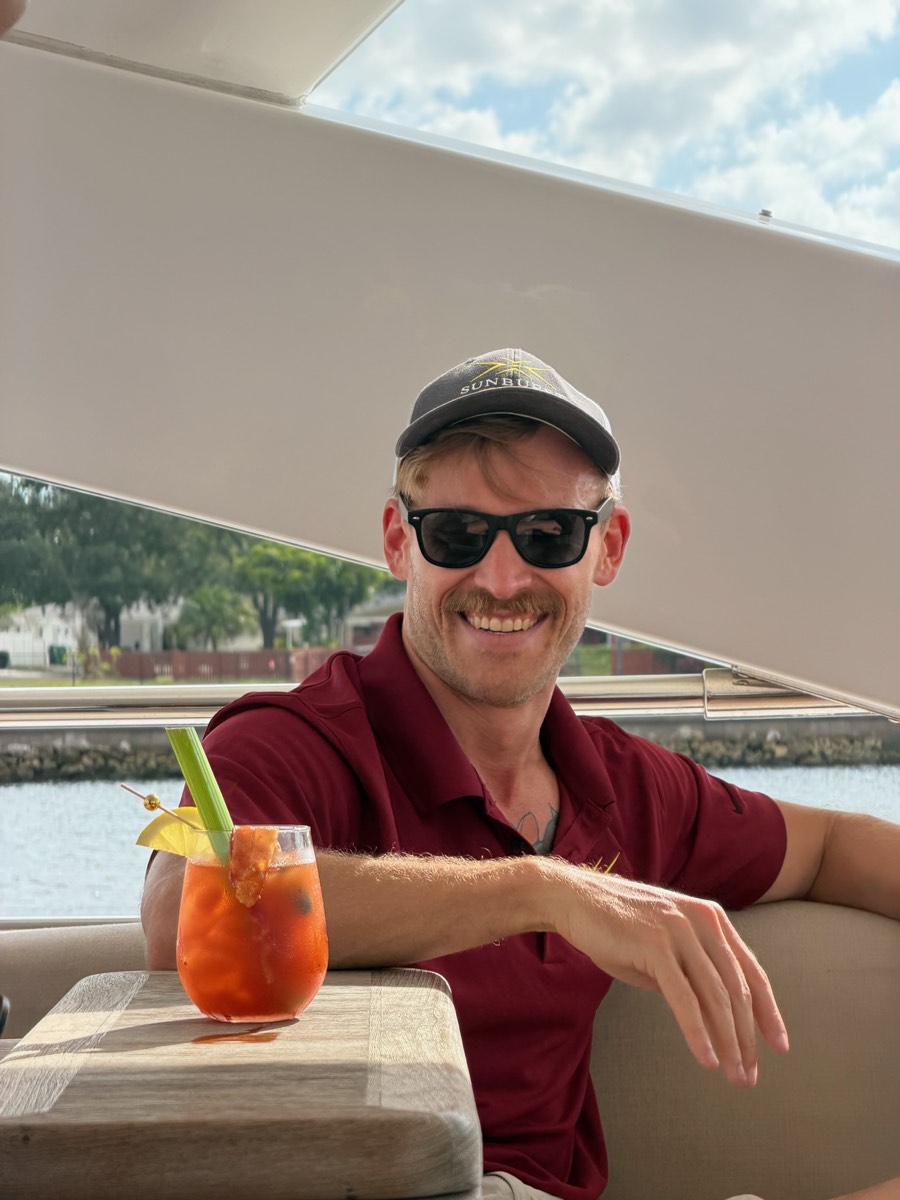 Aboard a Sunburst Yacht Charters cruise on Tampa Bay