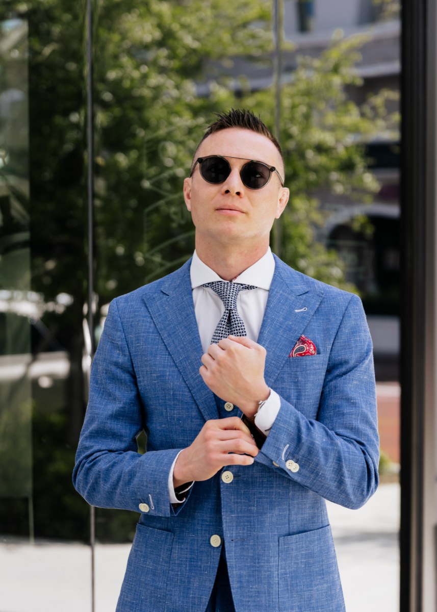 A made-to-measure TWEEDS suit on West Kennedy